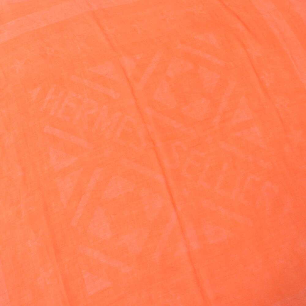 HERMES Orange Silk Scarf - Picture 7 of 11